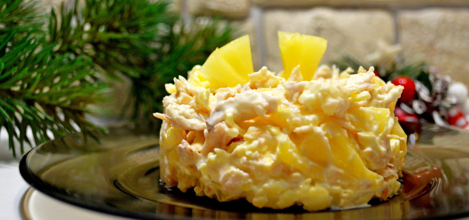 Салат из курицы с ананасами классический рецепт пошаговый с фото