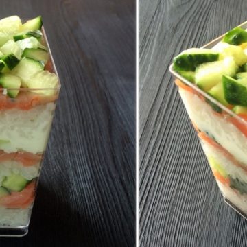 Слоенный суши-салат